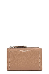 Gianni Chiarini Grained Zip Card Wallet