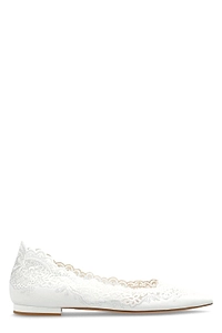 Gianvito Rossi Evie 05 Lace Ballet Flats