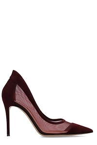 Gianvito Rossi Xarryry Pointed Toe Mesh Pumps