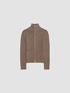Annie Ribbed Zip Knitted Jacket