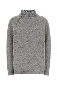 Xavi Zip-Neck Knitted Sweater