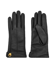 Gianni Chiarini Ring Detail Leather Gloves