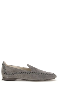 Giorgio Armani Braided Trim Slip-On Loafers