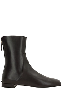 Giorgio Armani Square Toe Zip-Up Boots