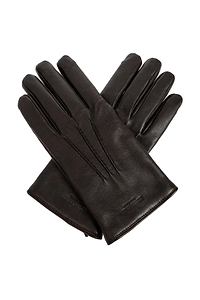Giorgio Armani Stitch Detail Leather Gloves