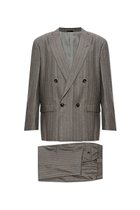 Giorgio Armani Double-Breasted Pinstripe Suit
