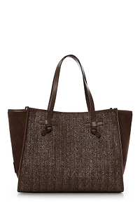Gianni Chiarini Woven Top Handle Bag