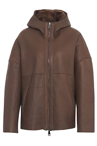 Hooded Shearling Jacket