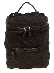 Giorgio Brato Logo Engraved Zipped Backpack