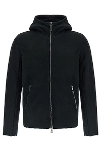 Giorgio Brato Shearling Zip Hooded Jacket