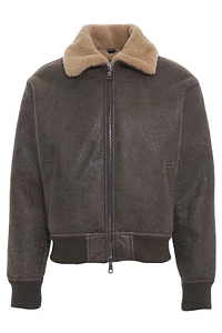 Giorgio Brato Shearling Zipped Bomber Jacket