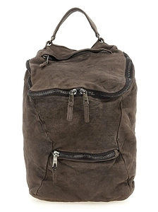Giorgio Brato Zip Pocket Leather Backpack