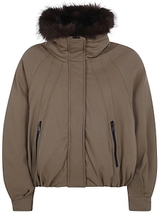 Giovanni Paris Belina Faux Fur Trim Hooded Jacket