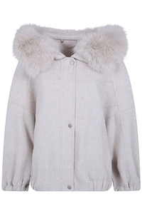 Giovanni Paris Yvette Oversized Hooded Jacket