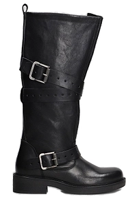 Gisel Moire America Low Heeled Boots