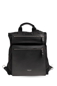 Giorgio Armani Logo Printed Zipped Backpack