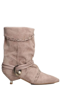 Gisel Moire Ariel Texan Ankle Boots