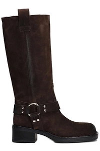 Gisel Moire Blackpool Heeled Boots
