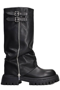 Gaia Round Toe Zipped Boots