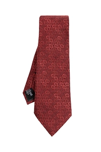 Giorgio Armani Monogrammed Silk Tie