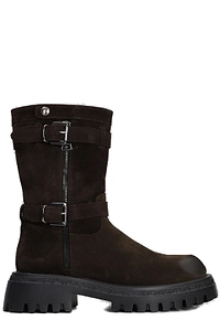 Norvegia Low Heeled Biker Boots
