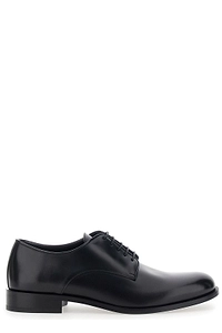 Giorgio Armani Plain Toe Leather Derby Shoes