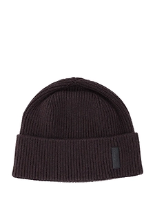 Giorgio Armani Ribbed Cuff Beanie Hat