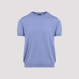 Giorgio Armani Short-Sleeve Knitted Sweater