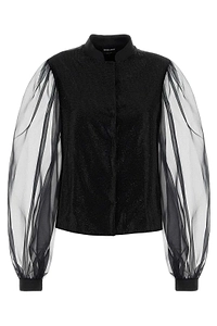 Giorgio Armani Sheer Sleeve Jacket