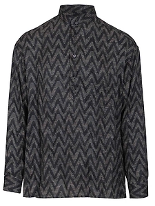 Giorgio Armani Zigzag Button Detailed Shirt