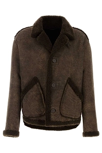 Giorgio Armani Shearling Blouson Jacket