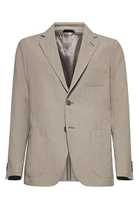 Giorgio Armani Single-Breasted Long-Sleeved Jacket