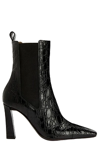 Janiee Crocodile-Print Chelsea Boots