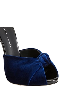Giuseppe Zanotti Bridget Velvet High Heel Sandals