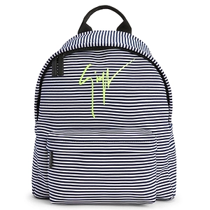 Giuseppe Zanotti Bud Striped Zip-Up Backpack