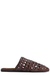 Giuseppe Zanotti Cage Woven Slip-On Slippers