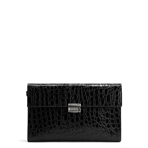 Yannis Embossed Clutch Bag