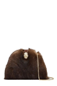 Ophelia Fur Clutch Bag