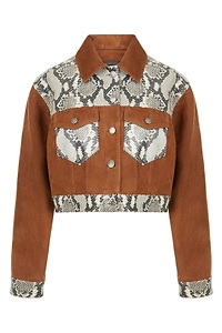 Giuseppe Zanotti Panelled Cropped Jacket