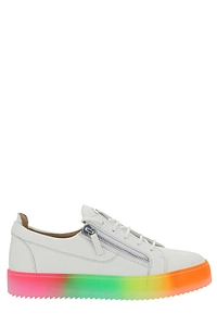 Giuseppe Zanotti Rainbow-Print Zip Detail Sneakers