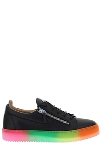 Giuseppe Zanotti Rainbow-Print Zip Detail Sneakers