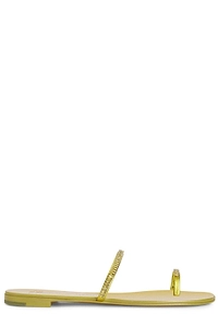 Giuseppe Zanotti Rhinestone Chain Thong Flip Flops