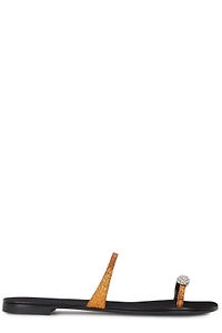 Giuseppe Zanotti Ring Embellished Flat Sandals