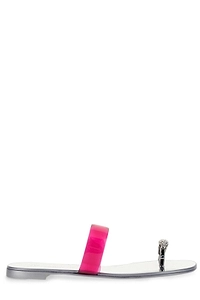 Giuseppe Zanotti Ring Plexi Flat Sandals