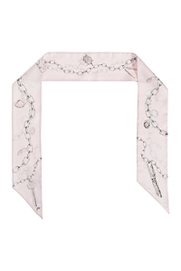 Chain Print Silk Scarf