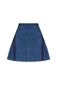 Givenchy Contrast Panel Denim Skirt