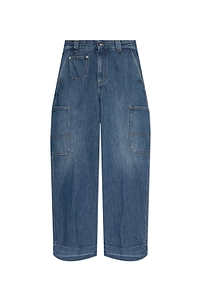 Givenchy Cropped Utility Denim Jeans
