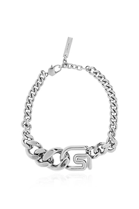 Logo Plaque Chained Bracelet