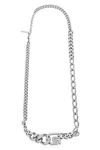 Logo Plaque Chained Necklace