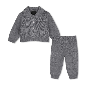 Givenchy Kids Logo-Embroidered Buttoned Knitted Tracksuit